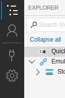 The Add / Connect plug icon in the Explorer panel